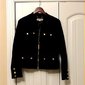 Ladies Michael Kors light weight navy blue utility jacket.  Size 10.